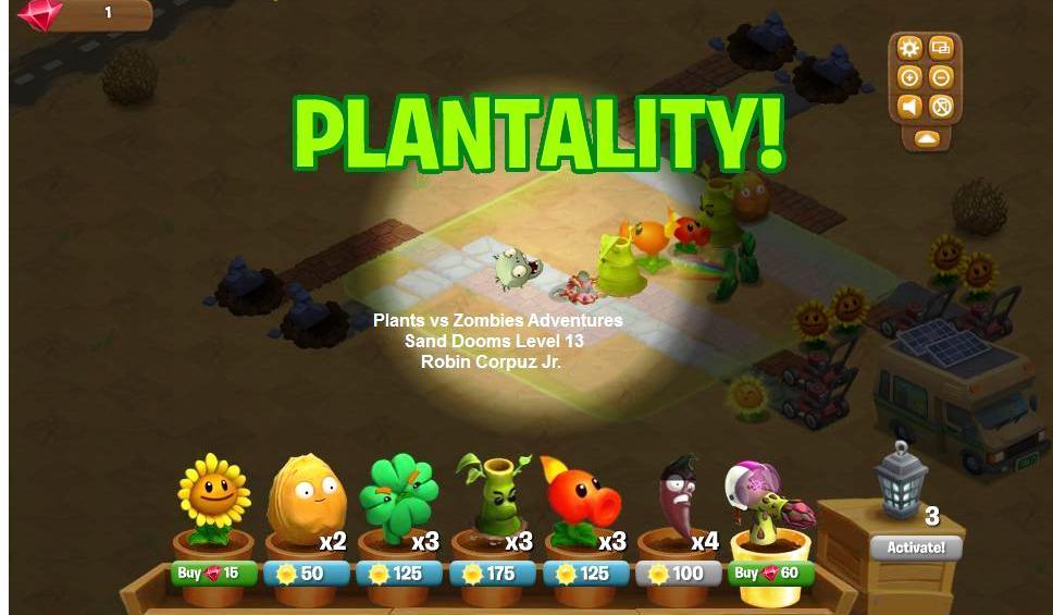 plants vs zombies adventures sand dooms